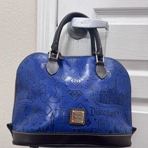 Dooney & Bourke Blue and Black Disney 60th Diamond Anniversary Satchel